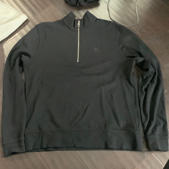 Burberry Brit 100% Cotton Black 1/2 zip